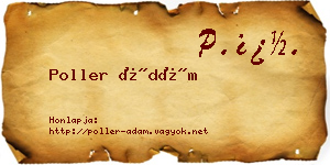 Poller Ádám névjegykártya