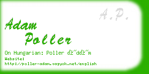 adam poller business card